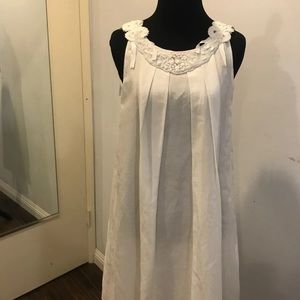 White Silk dress